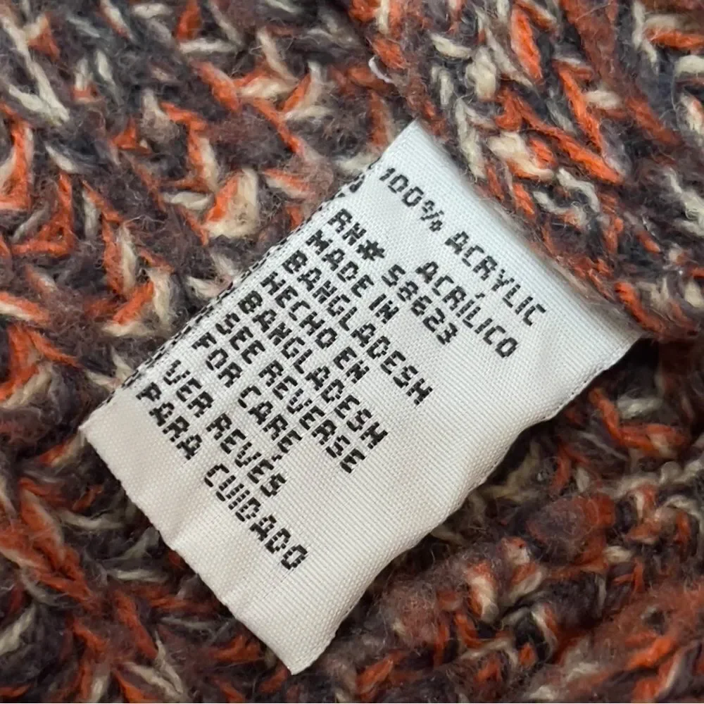 Creazioni Effici Knitted Rounded Front Hem Open Cardigan XLARGE
